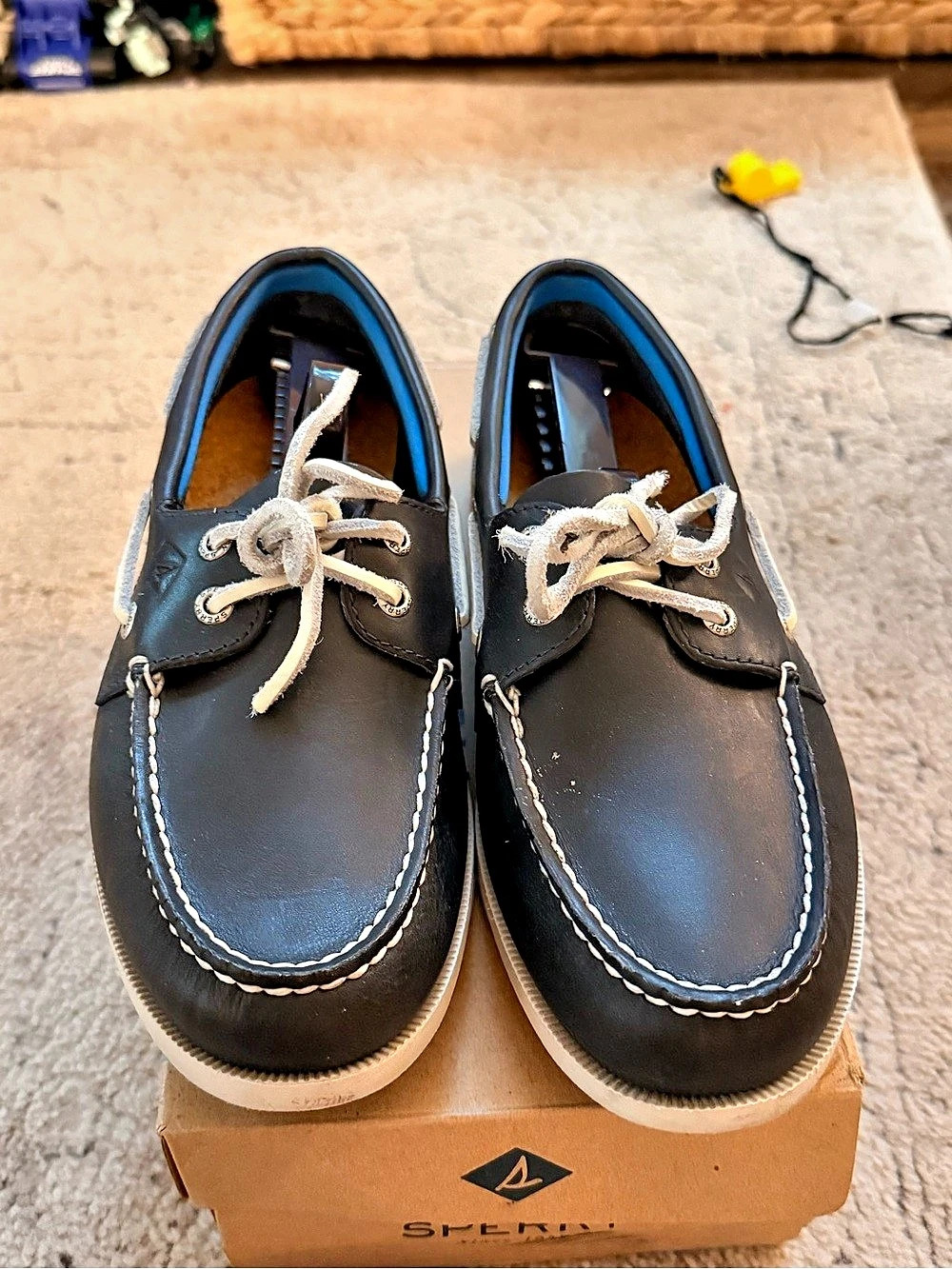 Sperry Authentic Original Boat Shoe Boat Shoes Navy & White